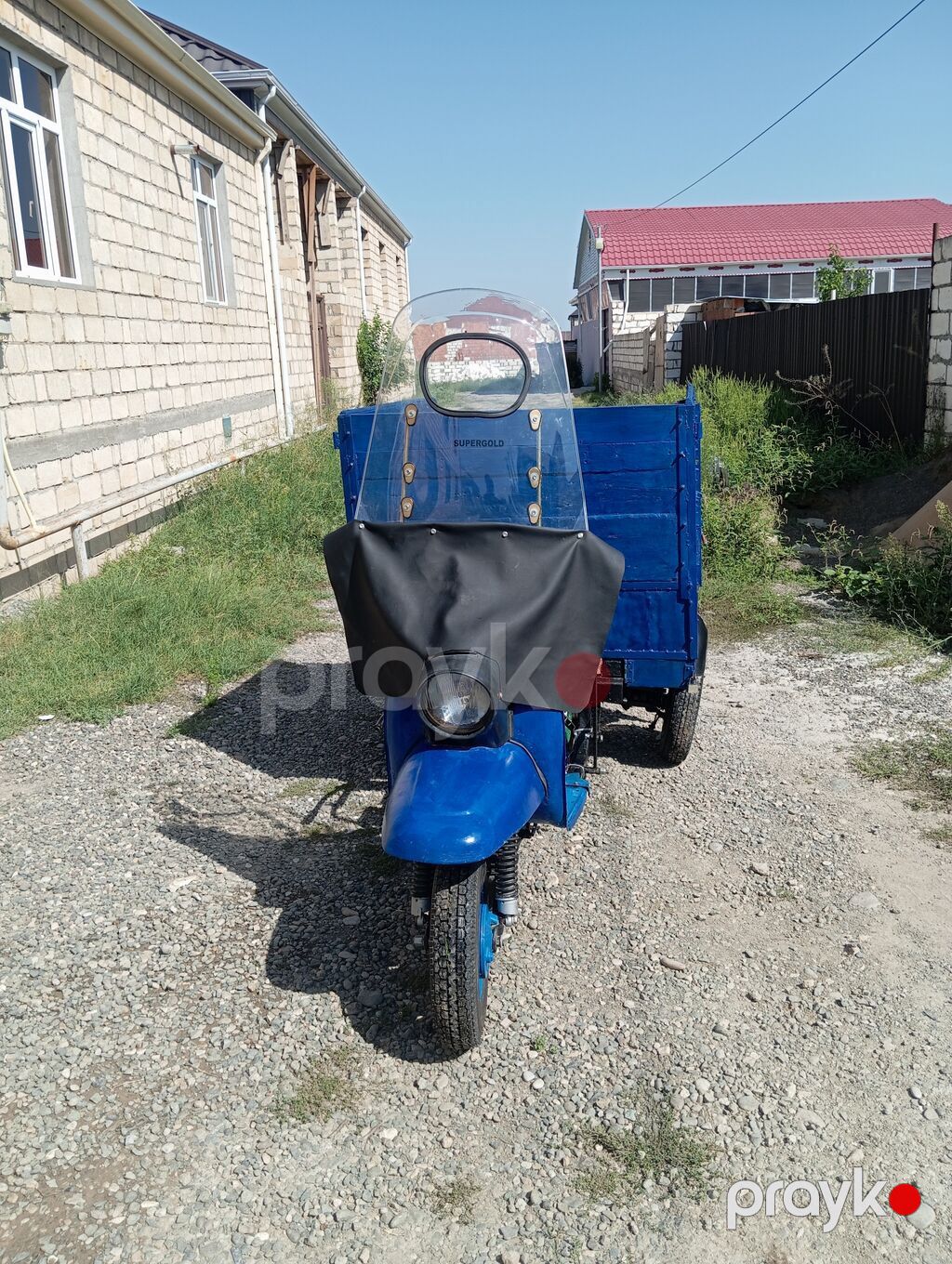 Yükdaşıma üçün üçtəkərli motoqoşqu - Konstruksiya: Öndə skuterlə — Mopedlər və skuterlər, Ağstafa (5)