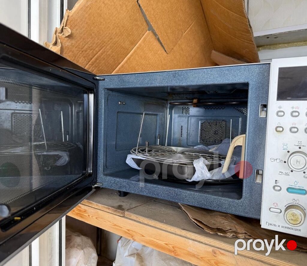 Mikrodalğalı soba Samsung, Ayrıca dayanan, Qril ilə, rəng - Gümüşü, İşlənmiş — Mikrodalğalı sobalar, Bakı (2)