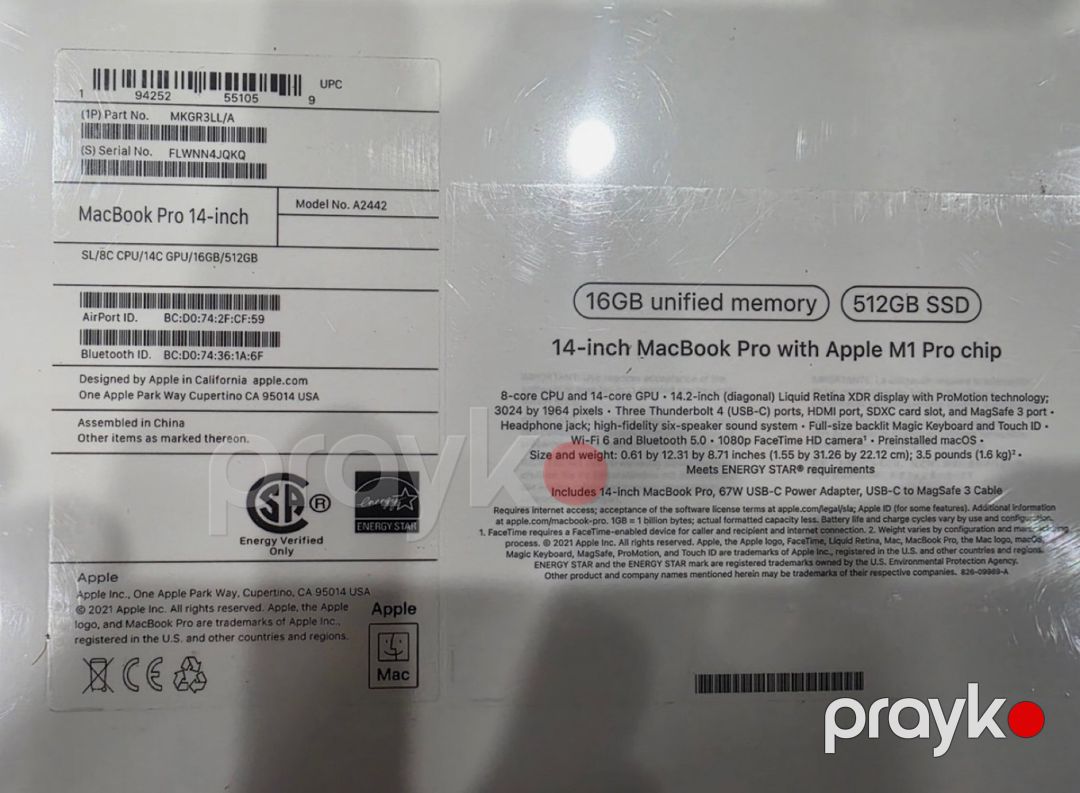 MacBook Pro M1 Pro 16GB/512GB — Noutbuklar, Bakı (2)