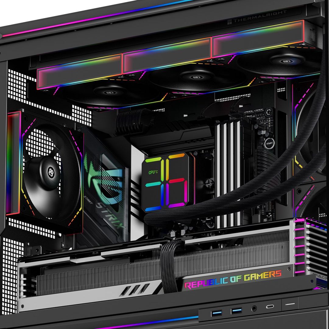 Cpu Cooler thermalrıght magıc qube 360 argb black — Kompüterlər və noutbuklar, Bakı (2)