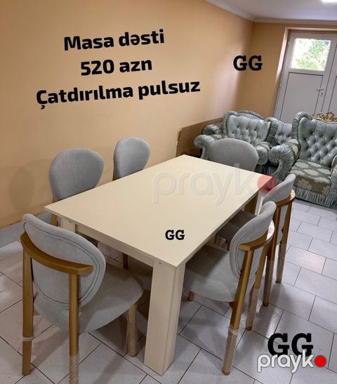 Masa dəsti – 6 nəfərlik Qiymət: 520 AZN Çatdırılma: pulsuz (şəkildə