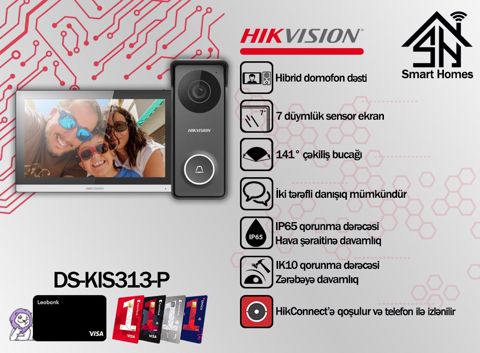 "Hikvision" Hibrid domofon dəsti — Bakı