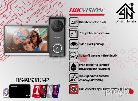 "Hikvision" Hibrid domofon dəsti — Bakı