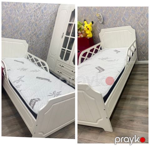 İşlənmiş, Təknəfərlik çarpayı, Bazasız, Matras ilə, Siyirməsiz, Türkiyə — Bakı