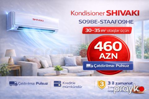Kondisioner Shivaki S09BE STAAF09HE — Bakı