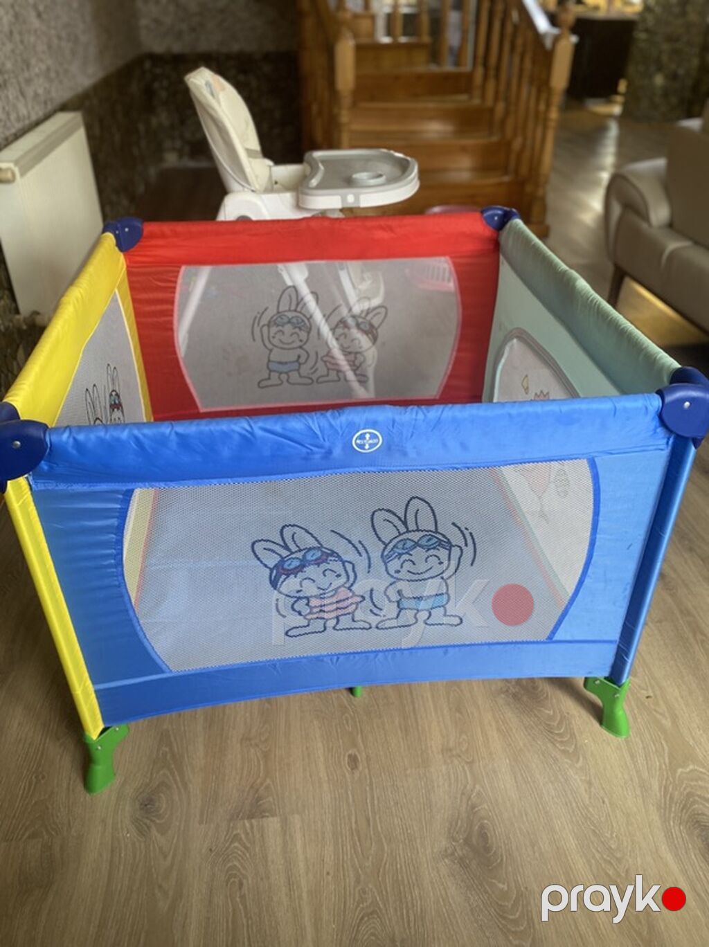 Uşaq oyun maneyi / playpen - Rəngli dizayn: mavi, qırmızı, sarı və — Manequinlər, Bakı