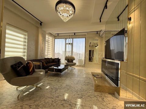 Nərimanov rayonunda 4 otaqlı Yeni tikili Kirayə verilir, 150 m² — Bakı