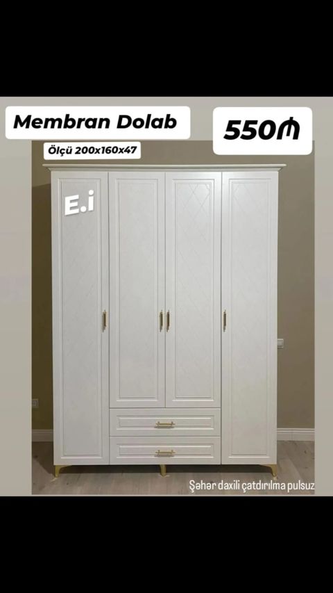 Membran Dolab - Ölçü: 200 x 160 x 47 sm - Qiymət: 550₼ - Şəhər daxili — Bakı