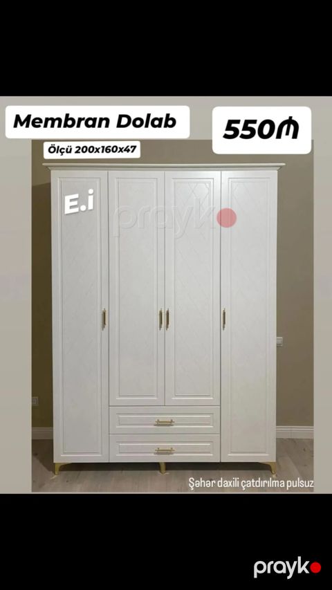 Membran Dolab - Ölçü: 200 x 160 x 47 sm - Qiymət: 550₼ - Şəhər daxili — Bakı