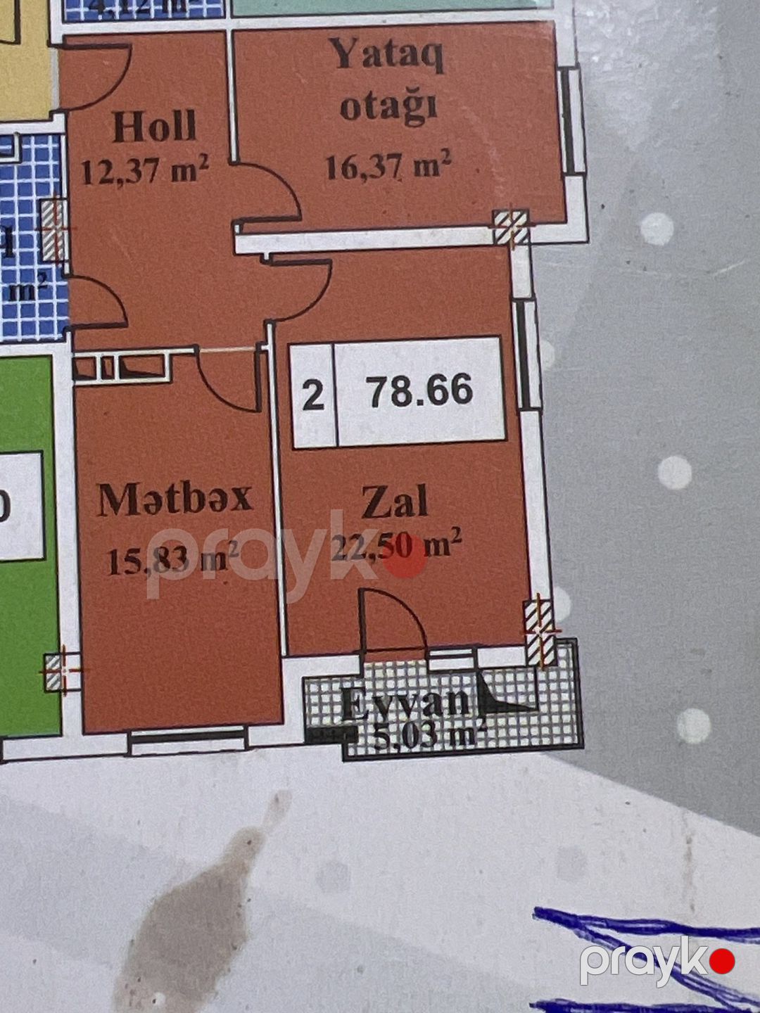 Satılır 2 otaqlı yeni tikili 80 m² — Mənzil, Bakı (4)