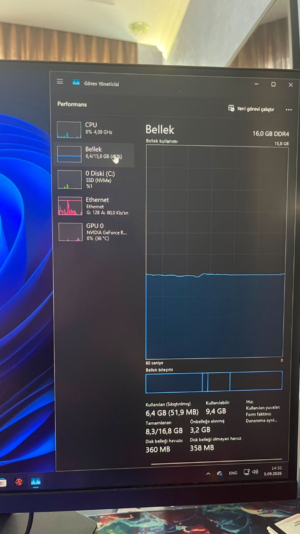 PC: i5-12400F RTX 4060 8GB 16GB DDR4 RAM 1TB Kingston NVMe — Masaüstü kompüterlər, Bakı (8)