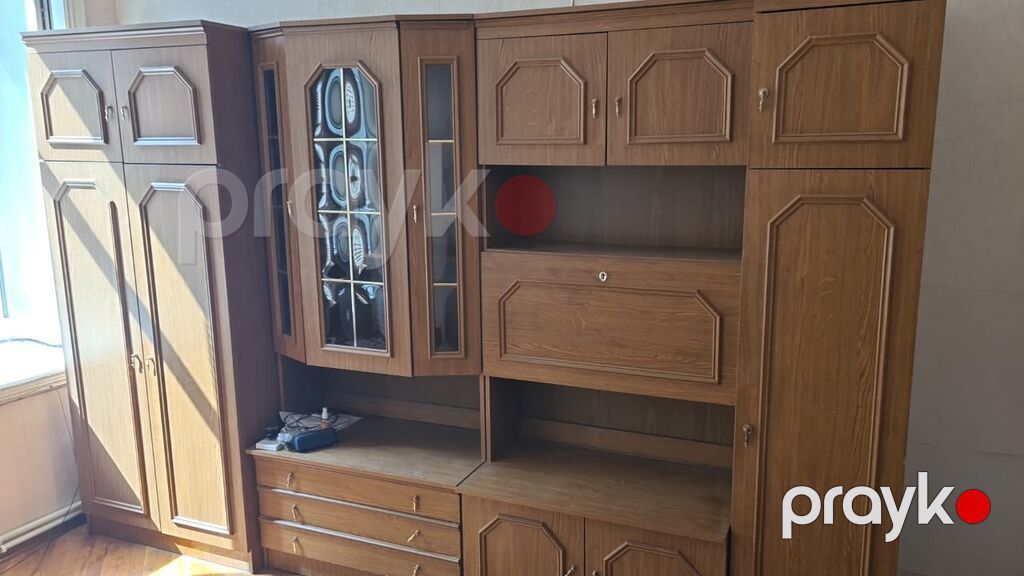 Qonaq otağı üçün modul divar mebeli - Material: taxta teksturalı — Yataq otağı mobilya dəstləri, Bakı