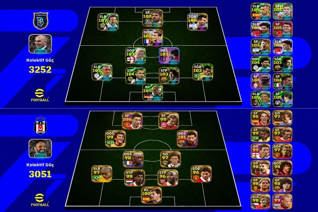 EFootball hesabı/squad satışı – yüksək reytinqli iki komanda quruluşu — Digər, Gəncə