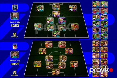 EFootball hesabı/squad satışı – yüksək reytinqli iki komanda quruluşu — Gəncə