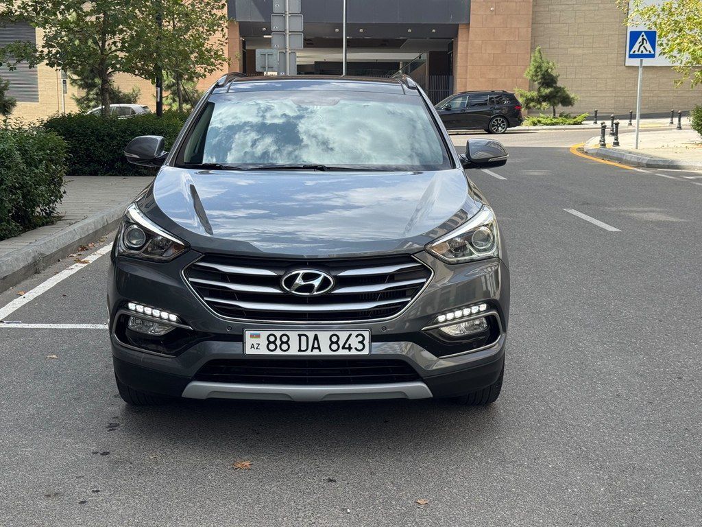 Hyundai Santa Fe, 2.0 L, 2017 il, 185 000 km — Avtomobillər, Bakı (5)