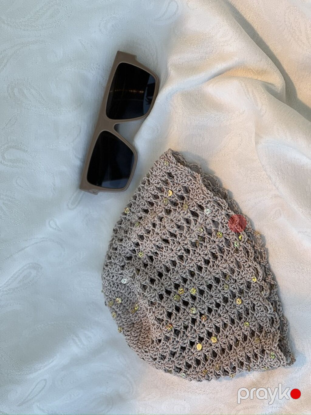 Əl işı toxuma beret (iki rəng variantı) - Material: nazik — Baş geyimi, Digah (2)