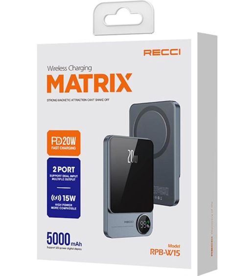 Xarici akkumulyator Recci Wireless RPB-W15 — Bakı