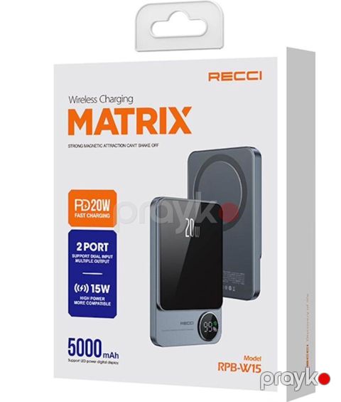 Xarici akkumulyator Recci Wireless RPB-W15 — Bakı