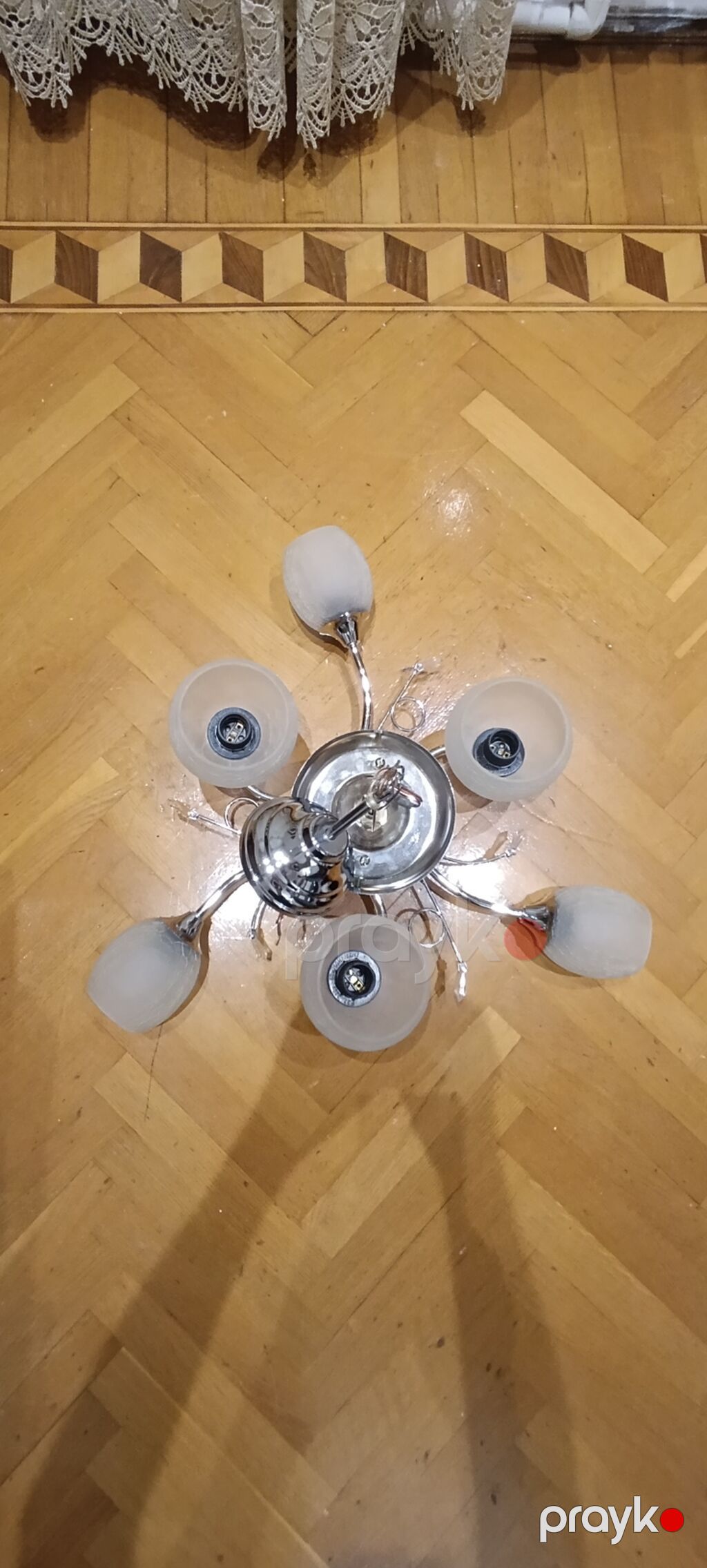 Çılçıraq, 5 lampa, Metal — Tavan is?qlar? v? cilc?raqlar, Bakı (2)