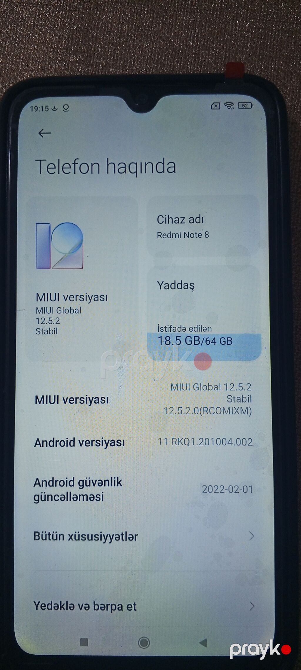 Redmi Note 8, 64 GB, rəng - Göy, Barmaq izi — Xiaomi, Mingəçevir (3)