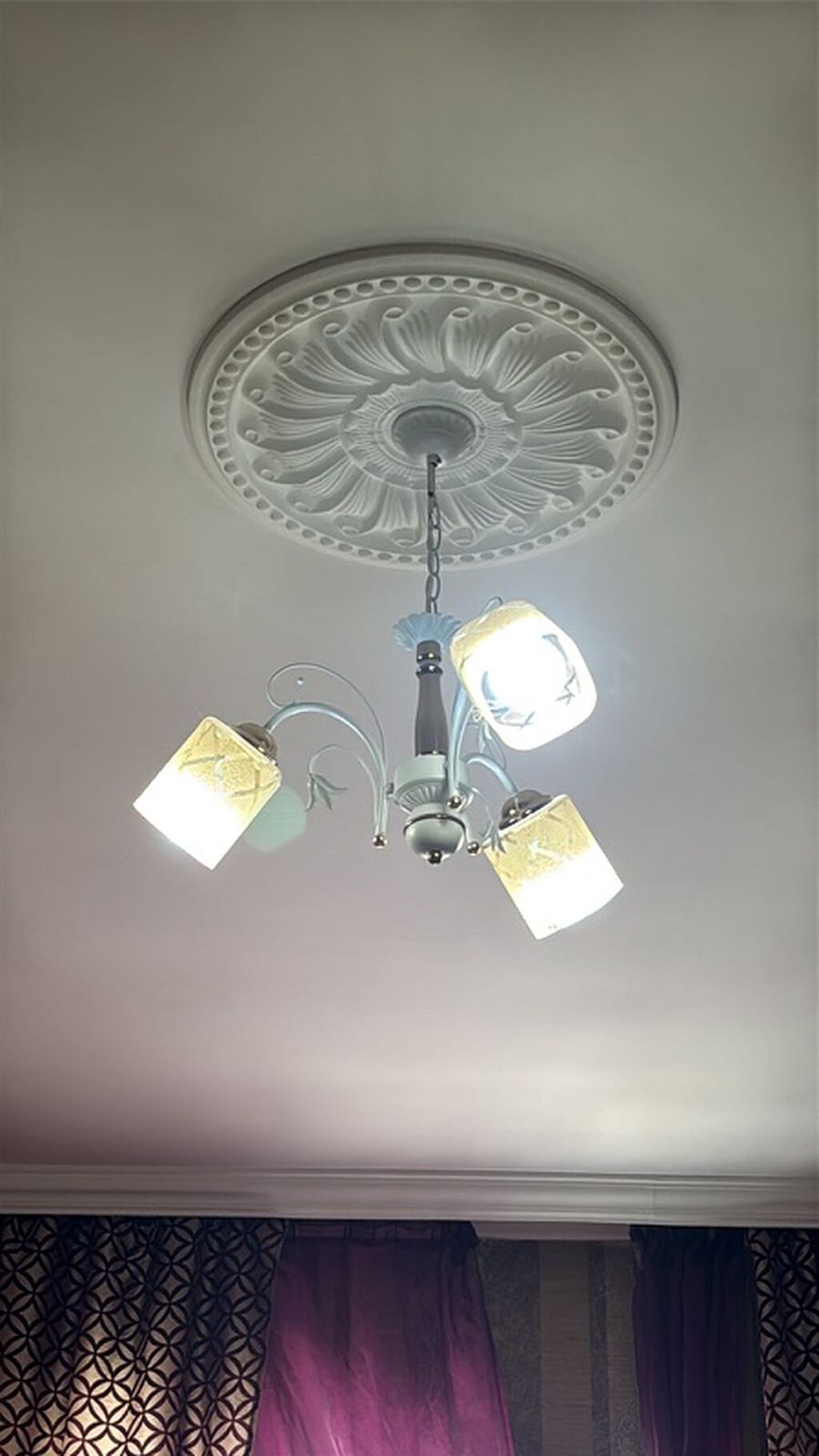 Çılçıraq, 3 lampa, Metal — Tavan is?qlar? v? cilc?raqlar, Bakı (2)