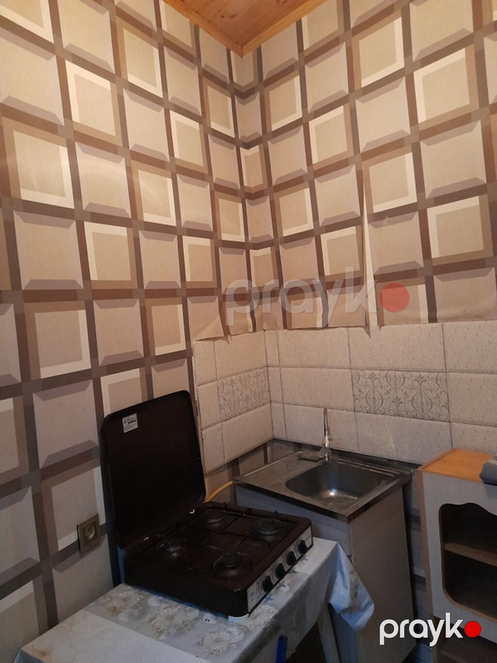 1 otaqlı ev – yaşamaq üçün tam hazır - Plan: geniş otaq, mətbəx — Mənzil, Digah (3)