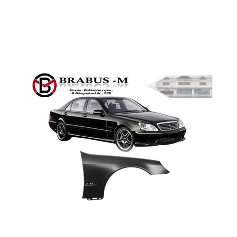 "Mercedes W220" qanadı — Bakı