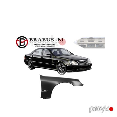 "Mercedes W220" qanadı — Bakı