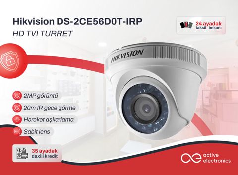 Təhlükəsizlik kamerası Hikvision DS-2CE56D0T-IRP — Bakı