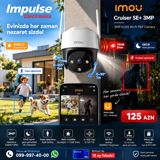 Imou Cruiser SE+ 3MP Wi-Fi 6 çöl kamerası – 360° PTZ — Ağıllı ev və təhlükəsizlik
