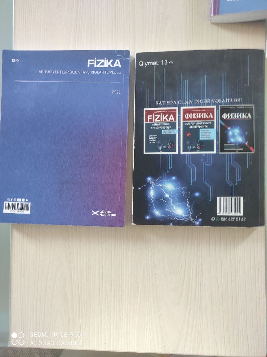 Fizika təzədən secilmir biri 10 man qoymət birinə aiddir — Kitablar, Bakı (2)