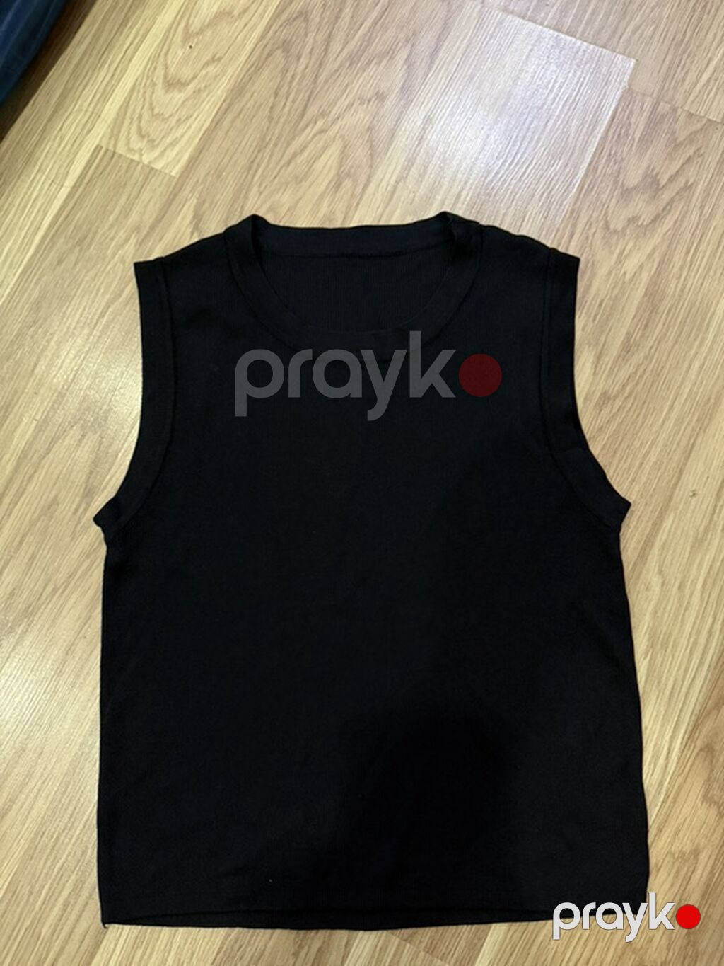 Qara rəngli qolsuz top - Model: Basic, dairəvi yaxalı, qolsuz - Rəng — Futbolka və polo, Bakı