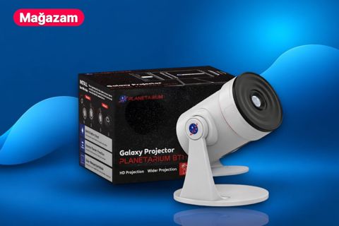SK3 PRO 8-ci Nəsil Galaxy proyektor – 360° ulduz səması — Bakı