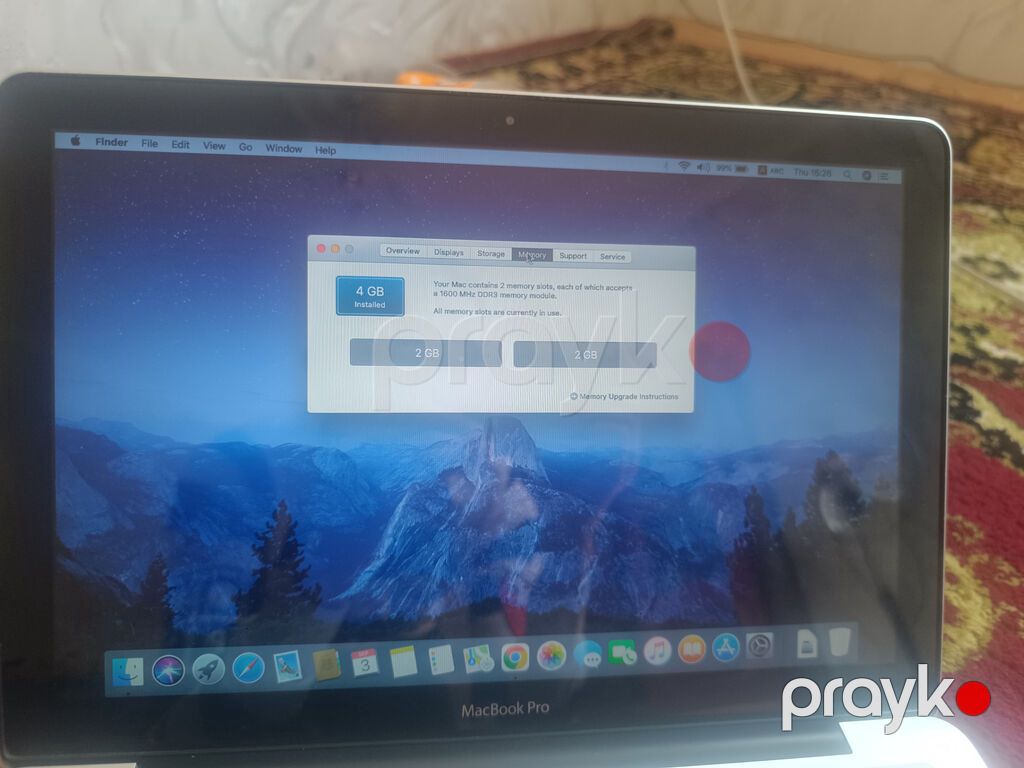 Macbook satilir hec bir problemi yoxdur — Apple Macbook, Bakı (7)