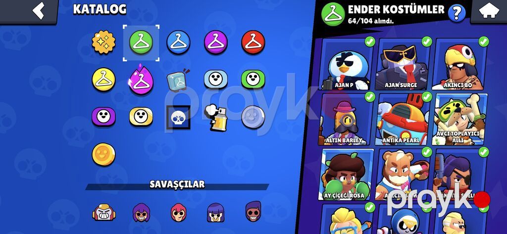 Brawl Stars oyun hesabı - Kupa: 47,601 - Seviyyə: 22, XP 175/950 — Şəxsi əşyalar, Bakı (8)