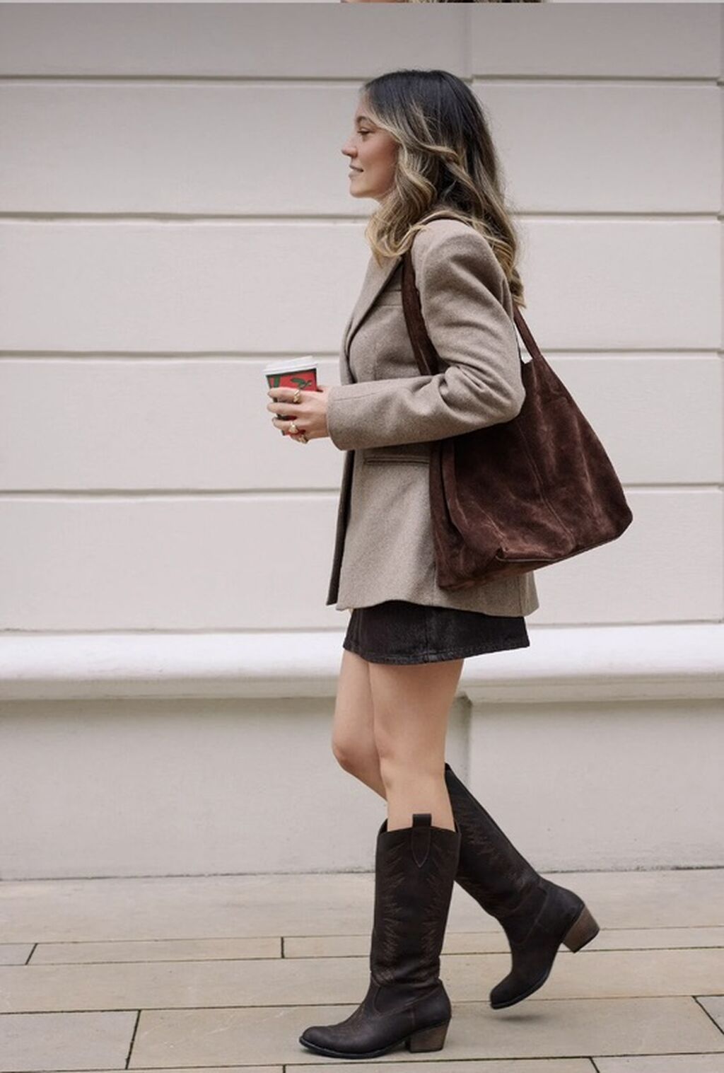 Qadınlar üçün bej rəngli oversize/blazer gödəkçə Heç geyilmeyib — Caketi, Xırdalan (4)