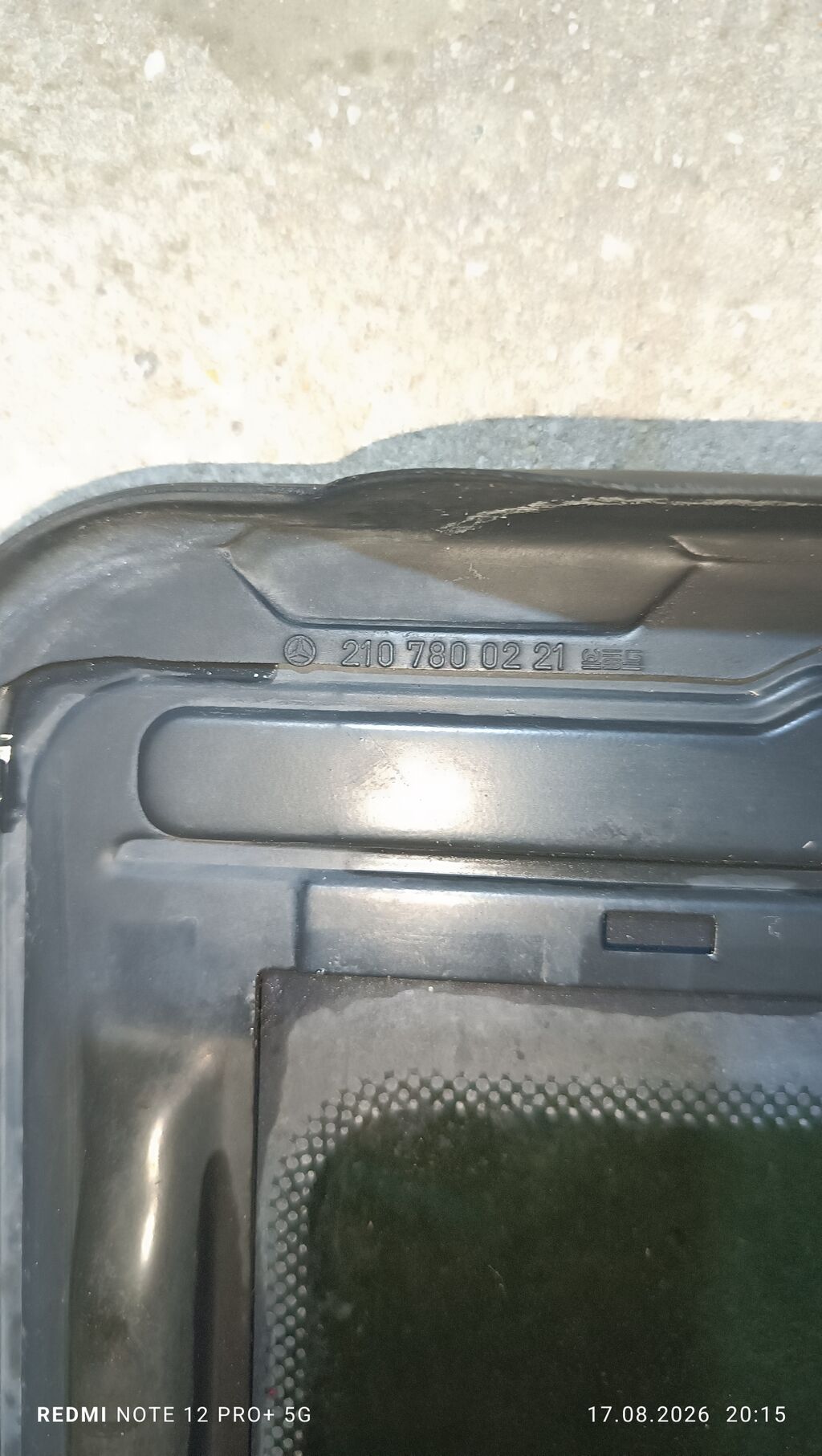 Məhsul: Mercedes-Benz şüşə lyuk w210 lyuku - Orijinal detal, korpus — Kuzov hissələri, Xırdalan (3)