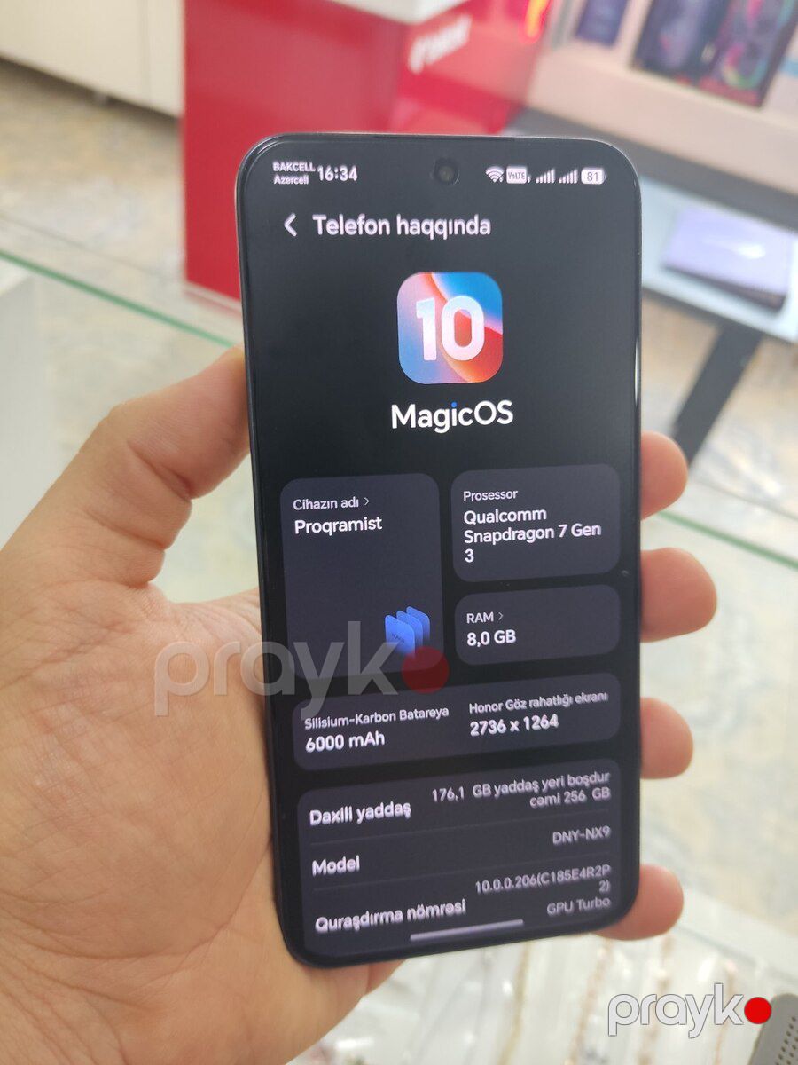 Honor 400 Meteor Silver 256GB/8GB — Smartfonlar, Bakı (3)