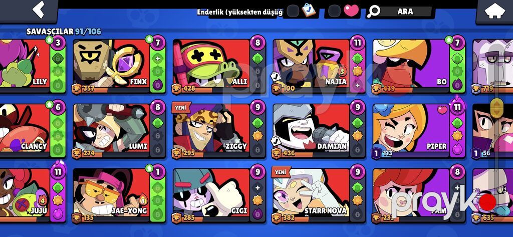 Brawl Stars oyun hesabı - Kupa: 47,601 - Seviyyə: 22, XP 175/950 — Şəxsi əşyalar, Bakı (4)