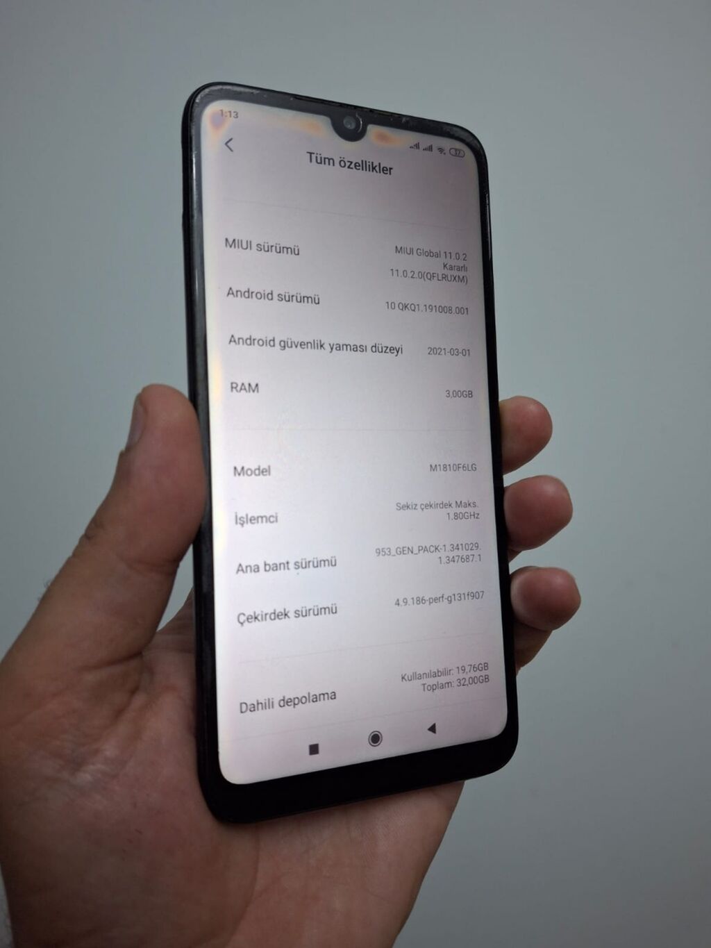 Redmi 7 Pro, 32 GB, rəng - Göy, Sensor — Xiaomi, Bakı (2)