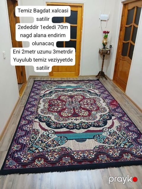 Xalcalar satilir qiymet qeyd olunub unvan mastaga i63826 sekine — Bakı