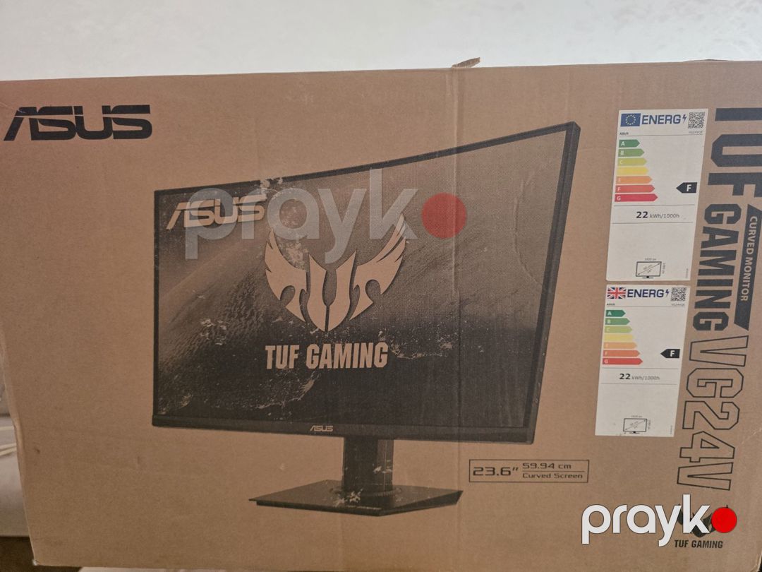 Asus TUF Gaming VG24VQ curved 165 hz monitor — Kompüterlər və noutbuklar, Bakı (3)