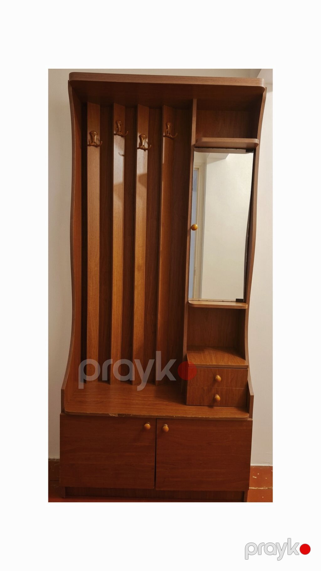 İşlənmiş, 2 qapılı, Güzgülü, Qəhvəyi, Açılan, Düz dolab — Xol üçün, Bakı (2)