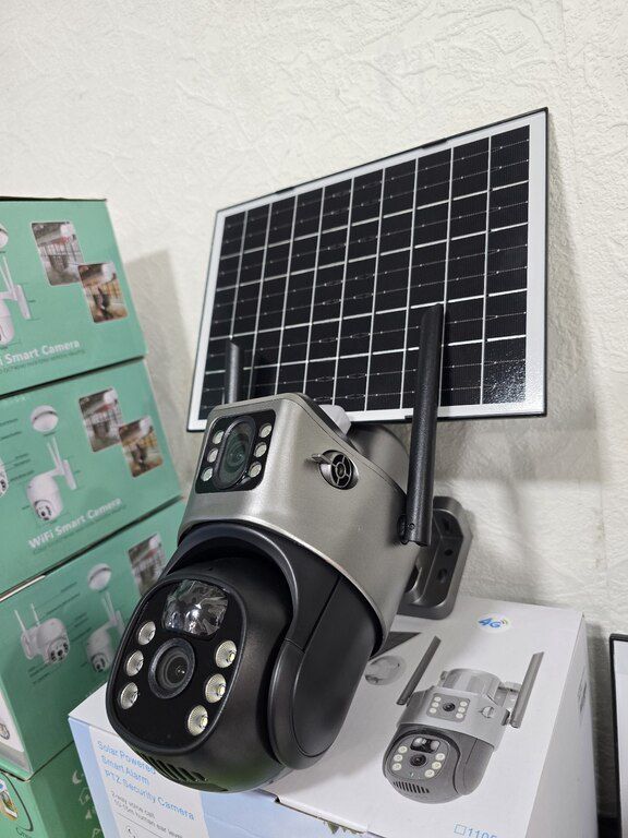 4G tam simsiz solar PTZ360° 2 kamera 8MP/4K+64GB — Ağıllı ev və təhlükəsizlik, Bakı (3)