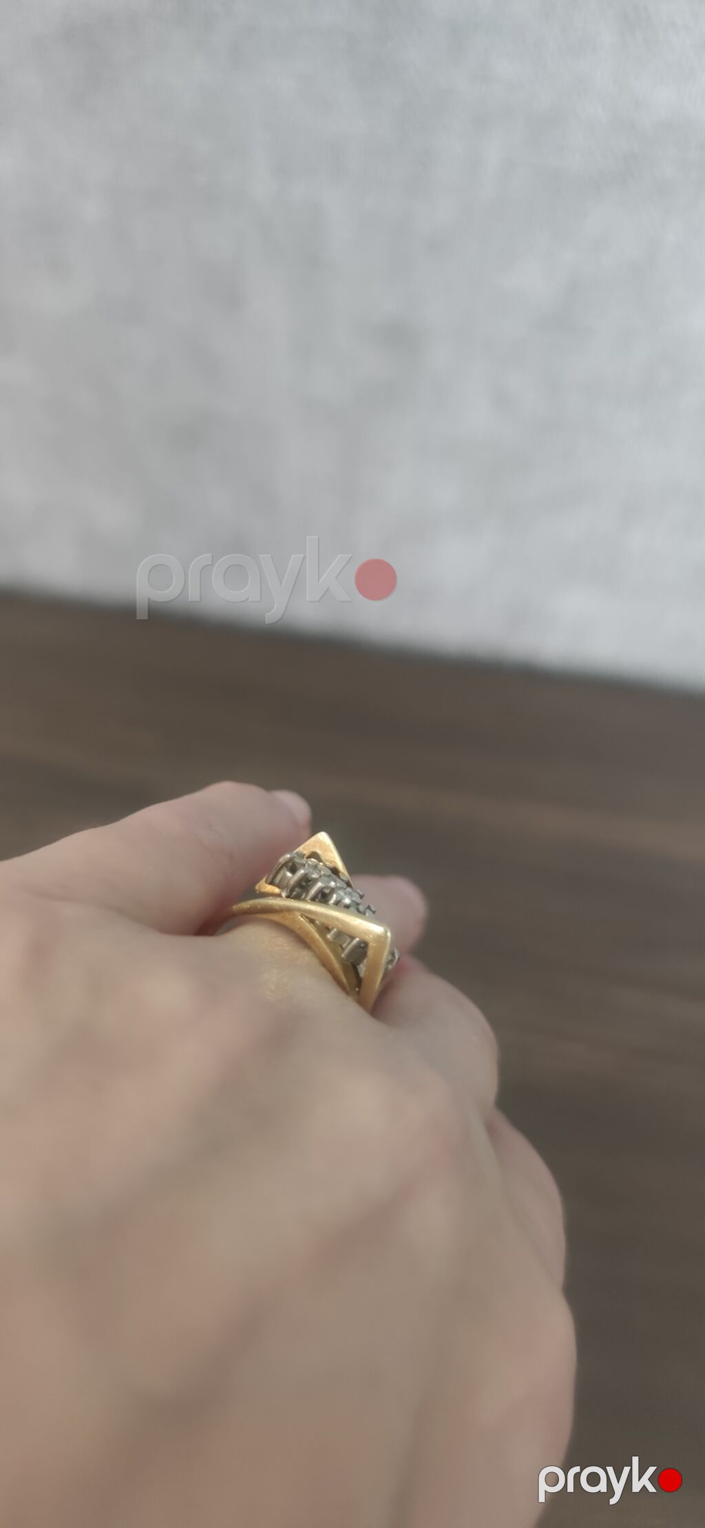 Üzük, Sarı qızıl, 750 Əyar, Brilyant — Üzüklər, Bakı (3)