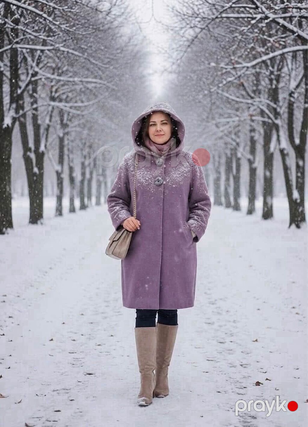 Palto, 3XL, rəng - Bənövşəyi — Palto, Bakı (2)
