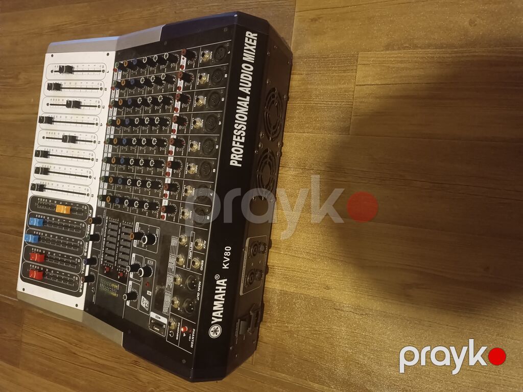 Yamaha KV80 gücləndiricili miks pultu - 8 mono kanal: hər kanalda XLR — Studiya və konsert üçün, Beyləqan (7)