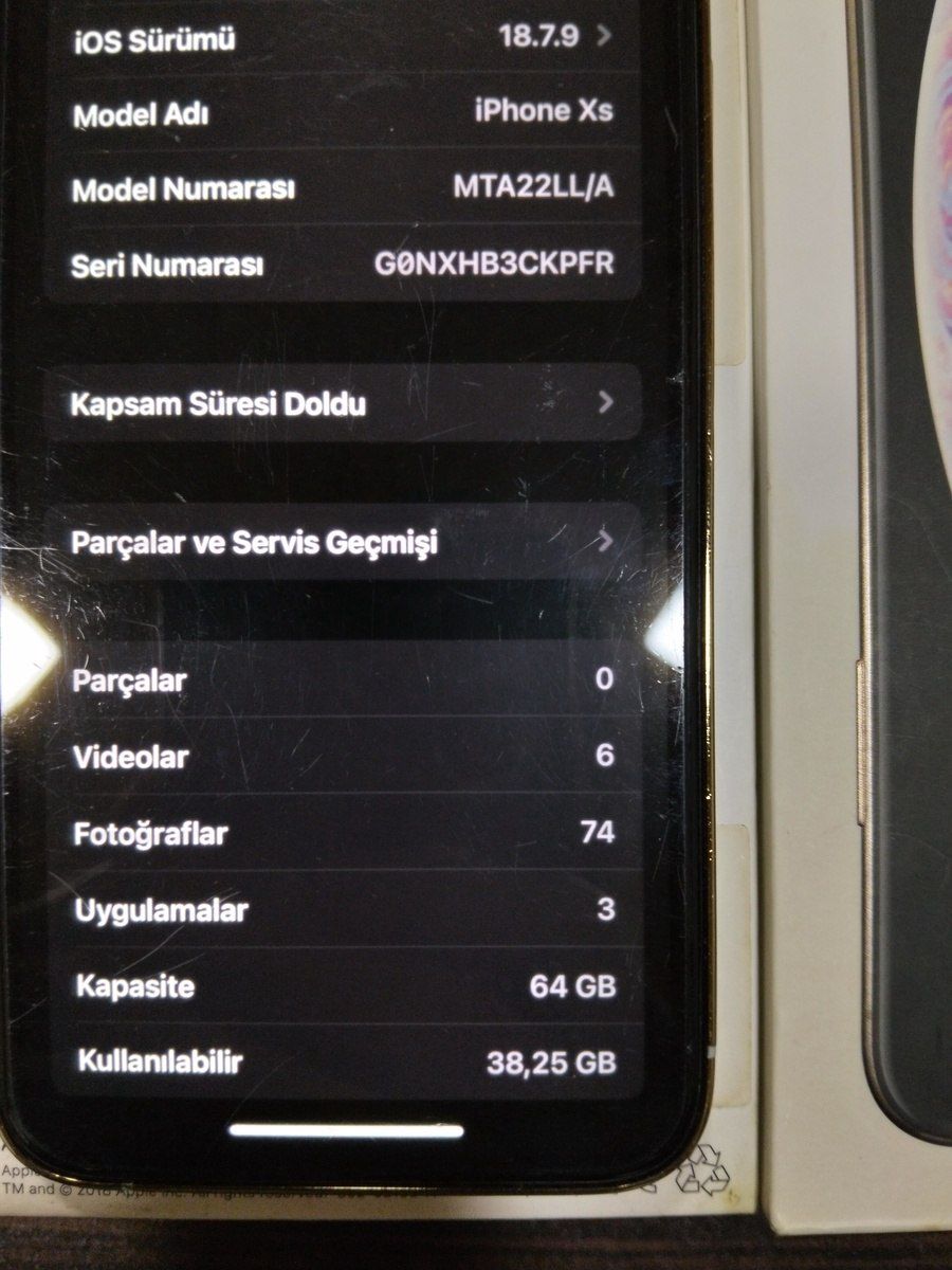 Apple iPhone XS Gold 64GB/4GB — Smartfonlar, Sumqayıt (6)