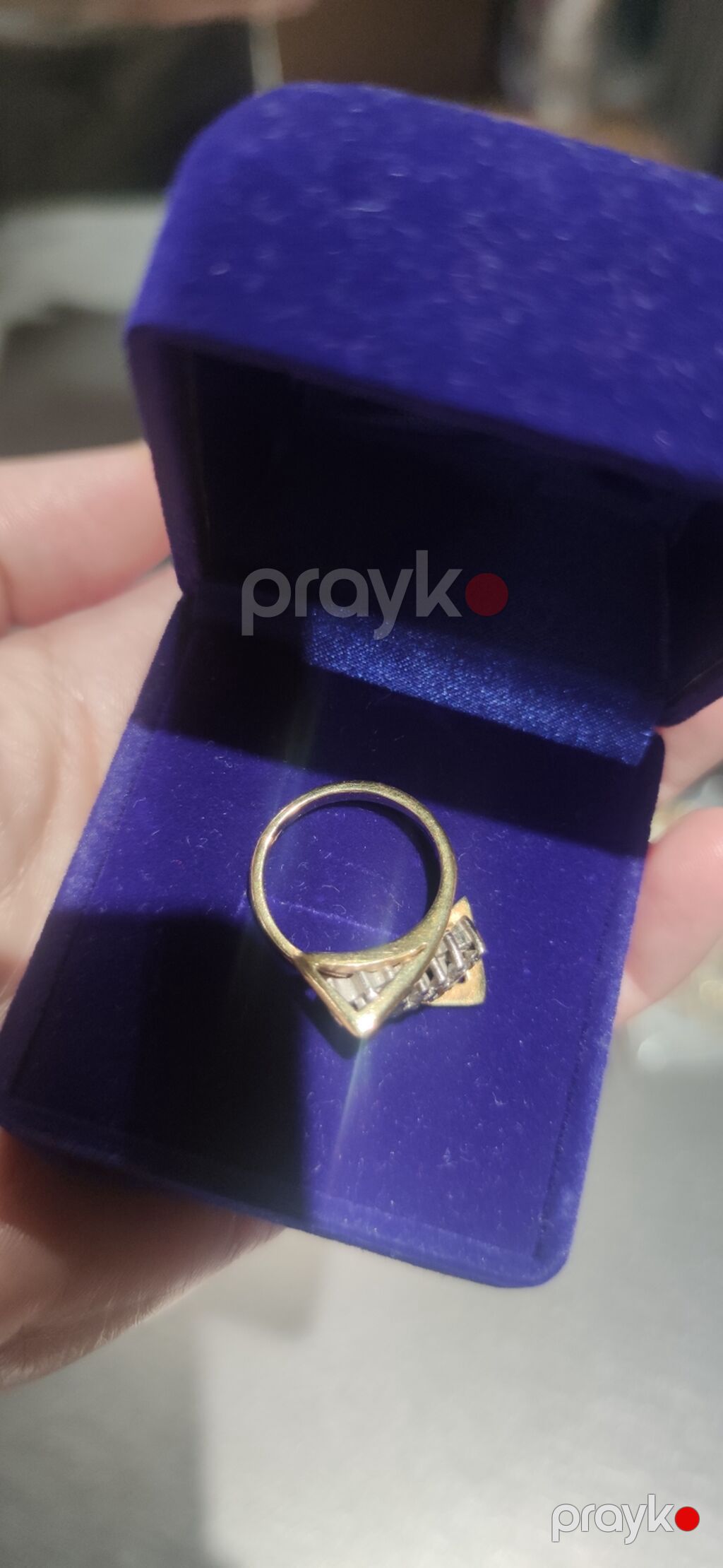Üzük, Sarı qızıl, 750 Əyar, Brilyant — Üzüklər, Bakı (5)