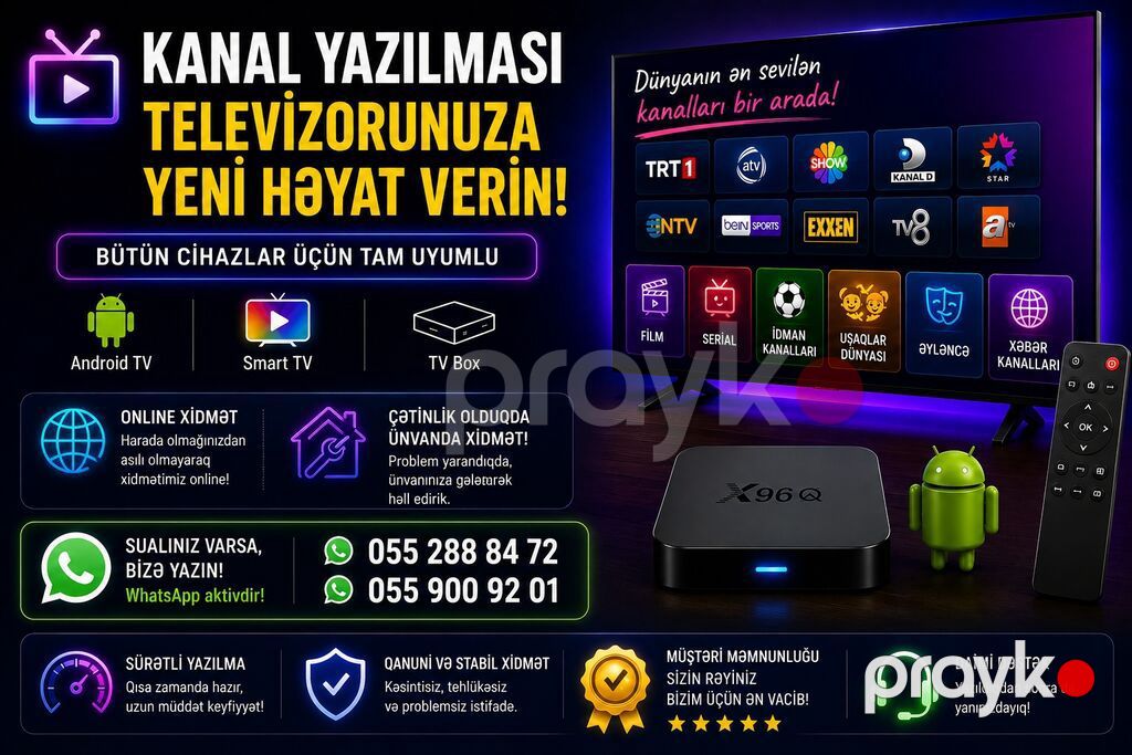 Televizorunuza yeni həyat verin aylıq və ya illik — Foto, video xidmətləri, Bakı